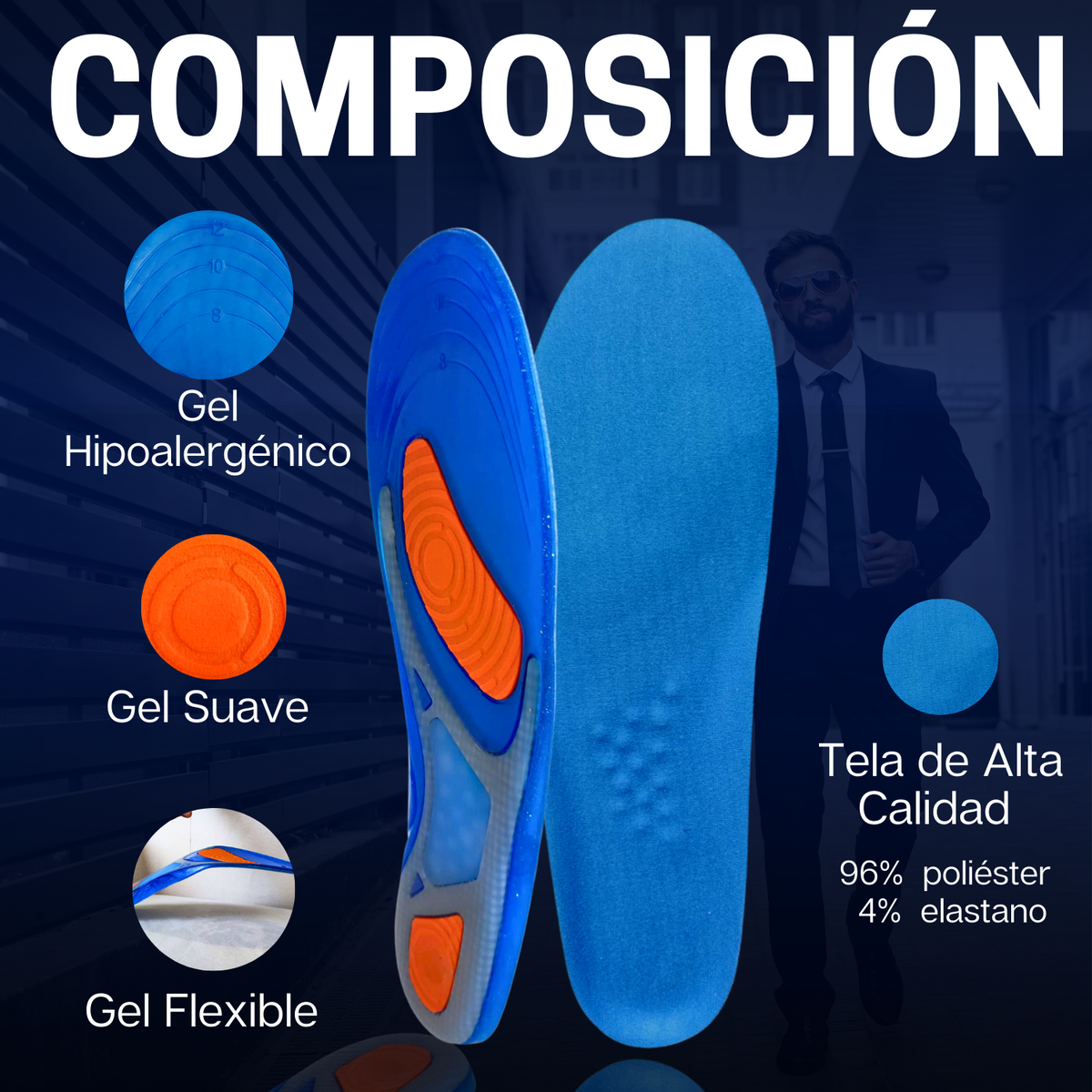 Plantilla De Gel para Hombre