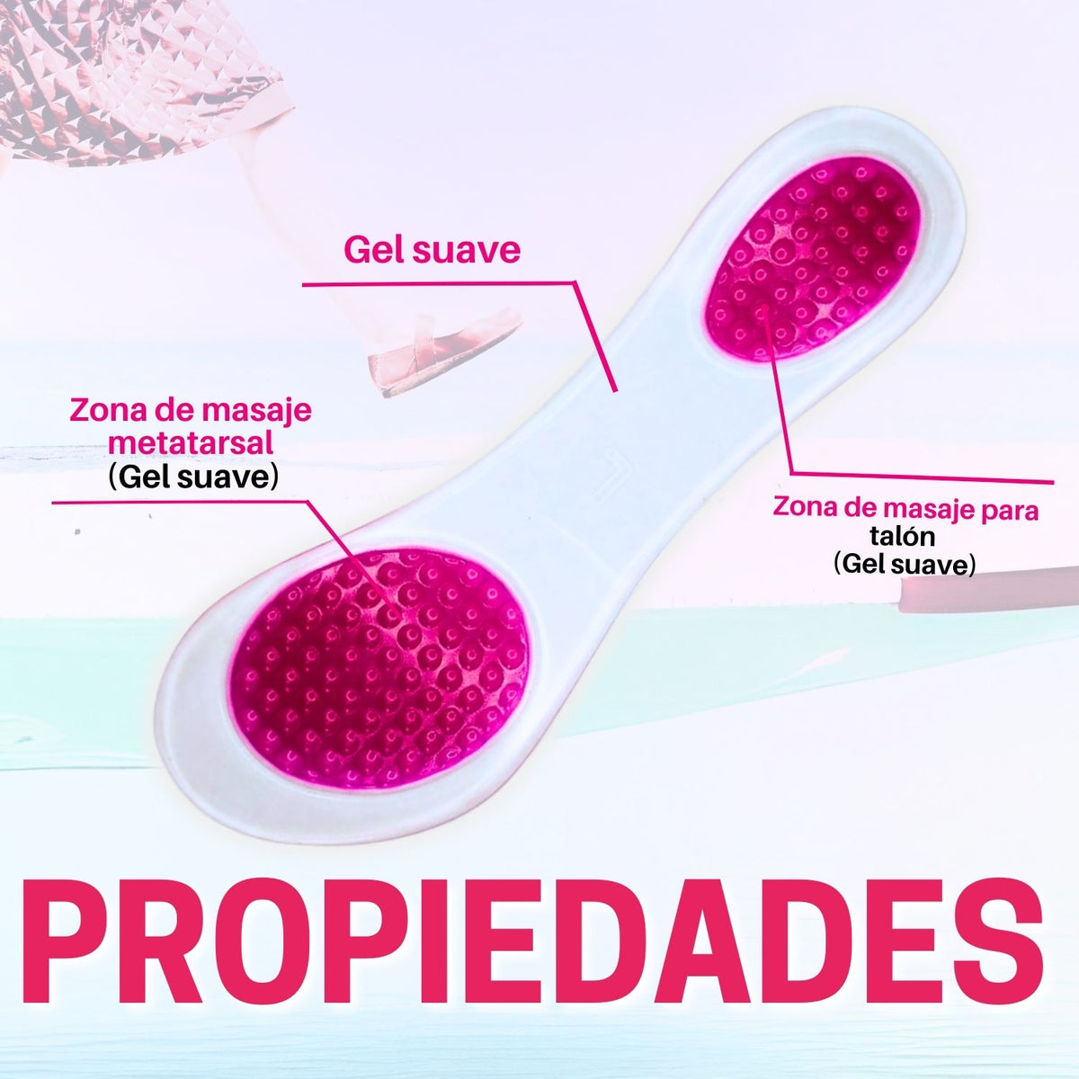 Plantilla de Gel ¾ Orthomedic