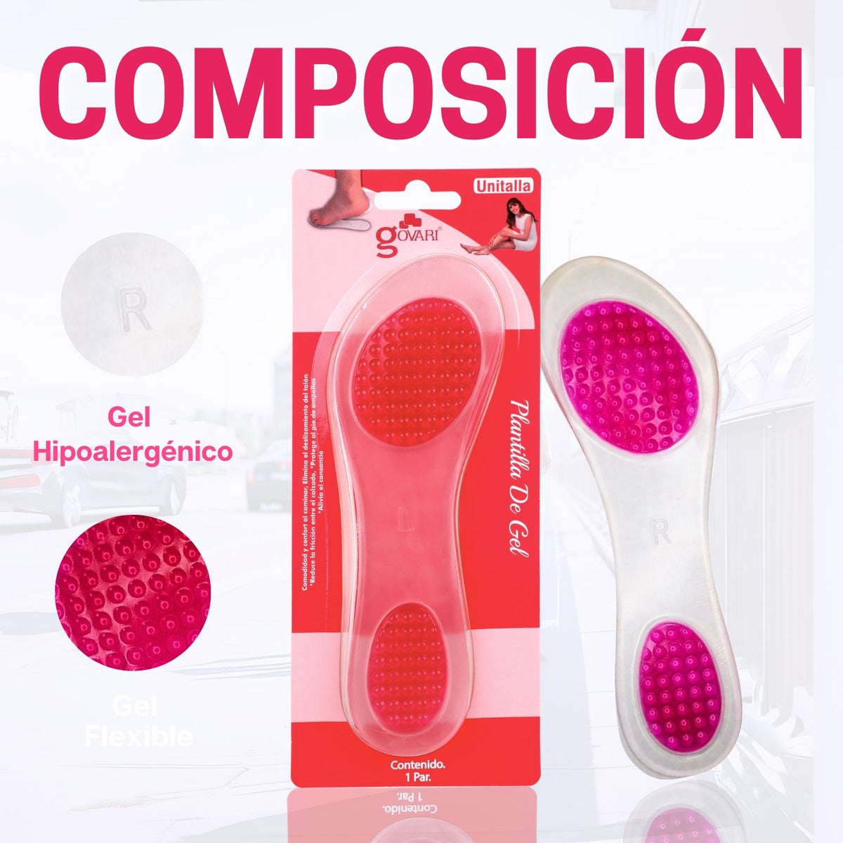 Plantilla de Gel ¾ Orthomedic
