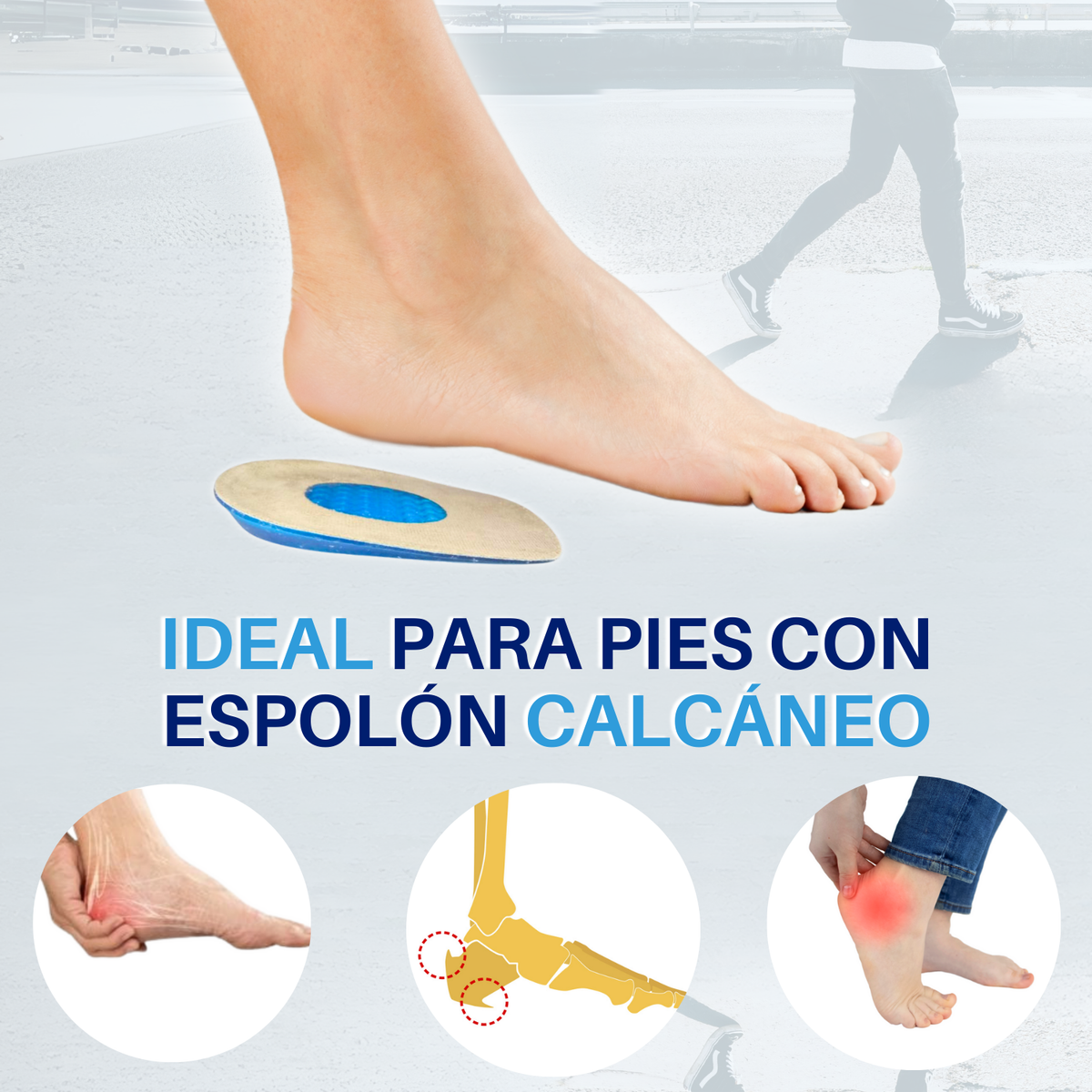 Kit Talonera de Gel con Tela Para Espolón (2 Pares)