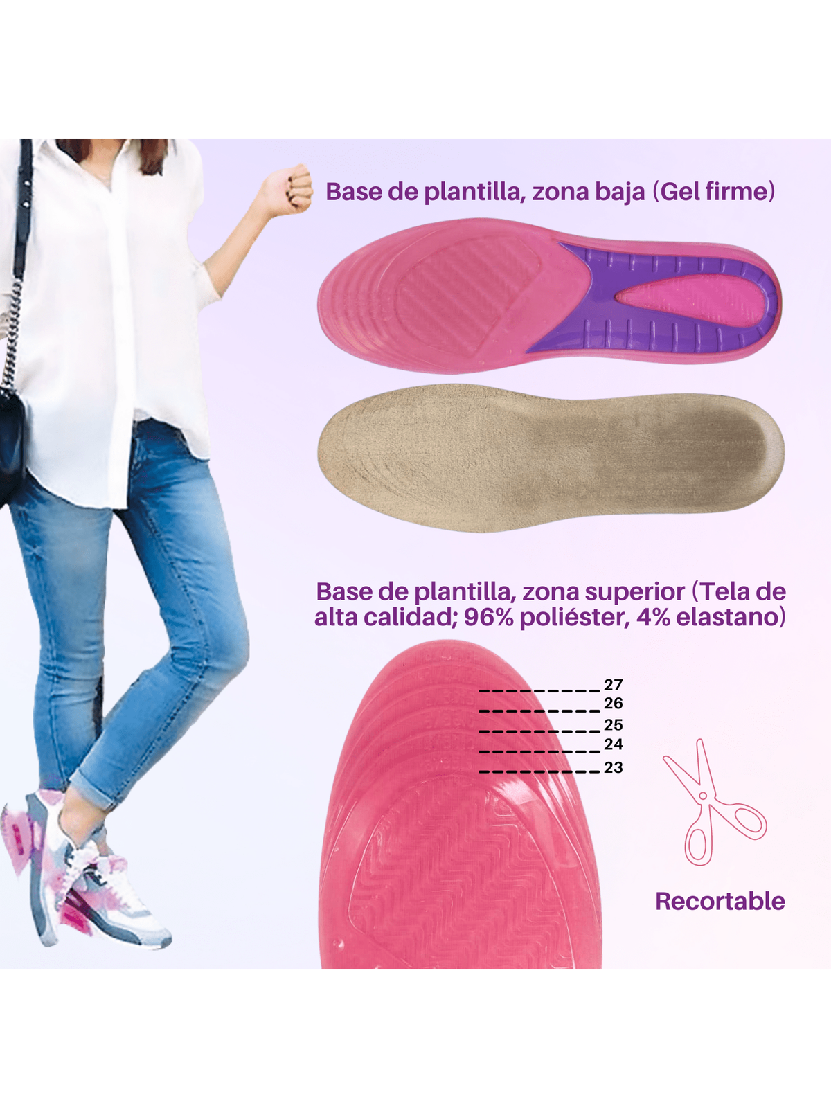 Set Plantillas de Gel para Hombre y Mujer