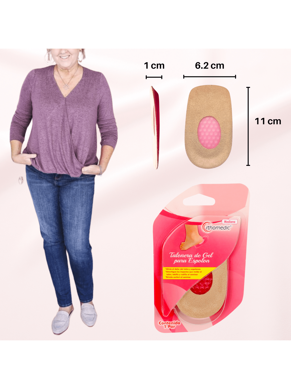Kit Taloneras de Gel con Tela ( 2 Pares)