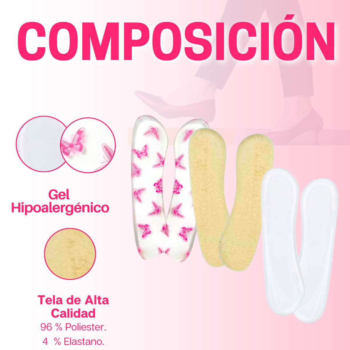 Kit Taloneritas de Gel (3 pares)