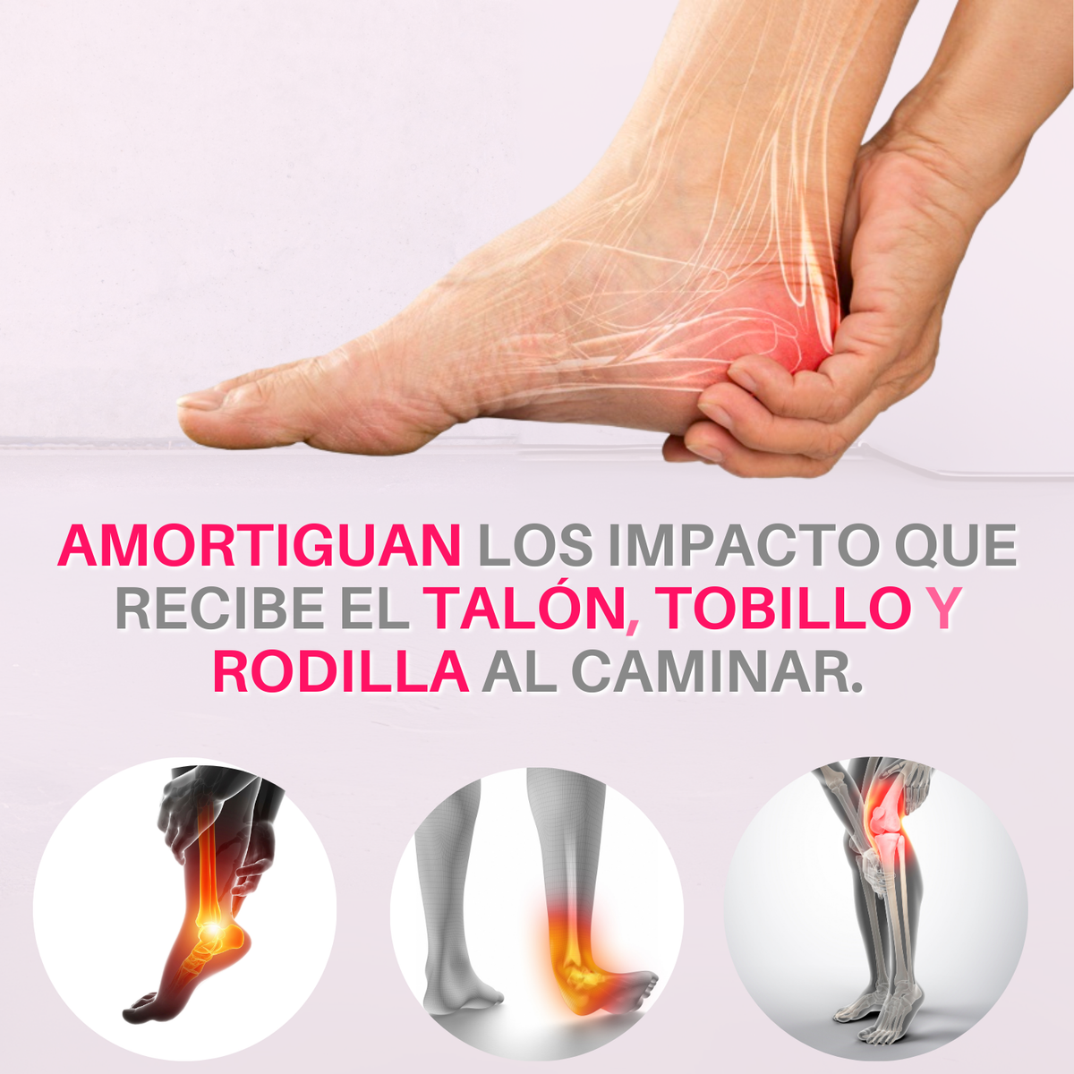 Kit Talonera De Gel Con Tela Para Espolón Talla Mediana (2 Pares)