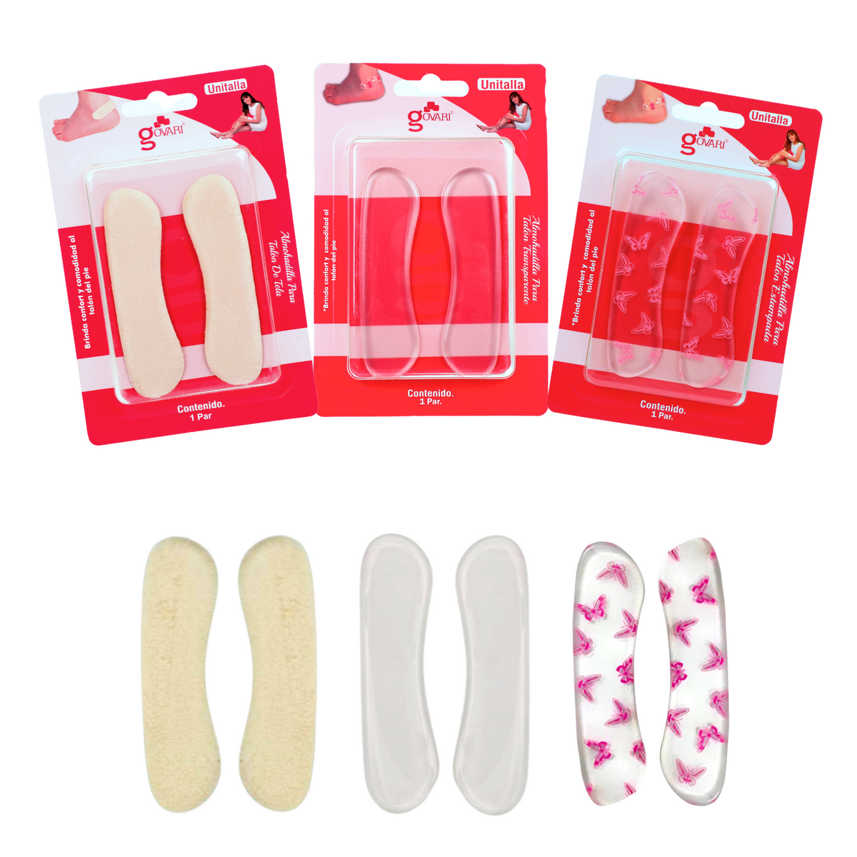 Kit Taloneritas de Gel (3 pares)