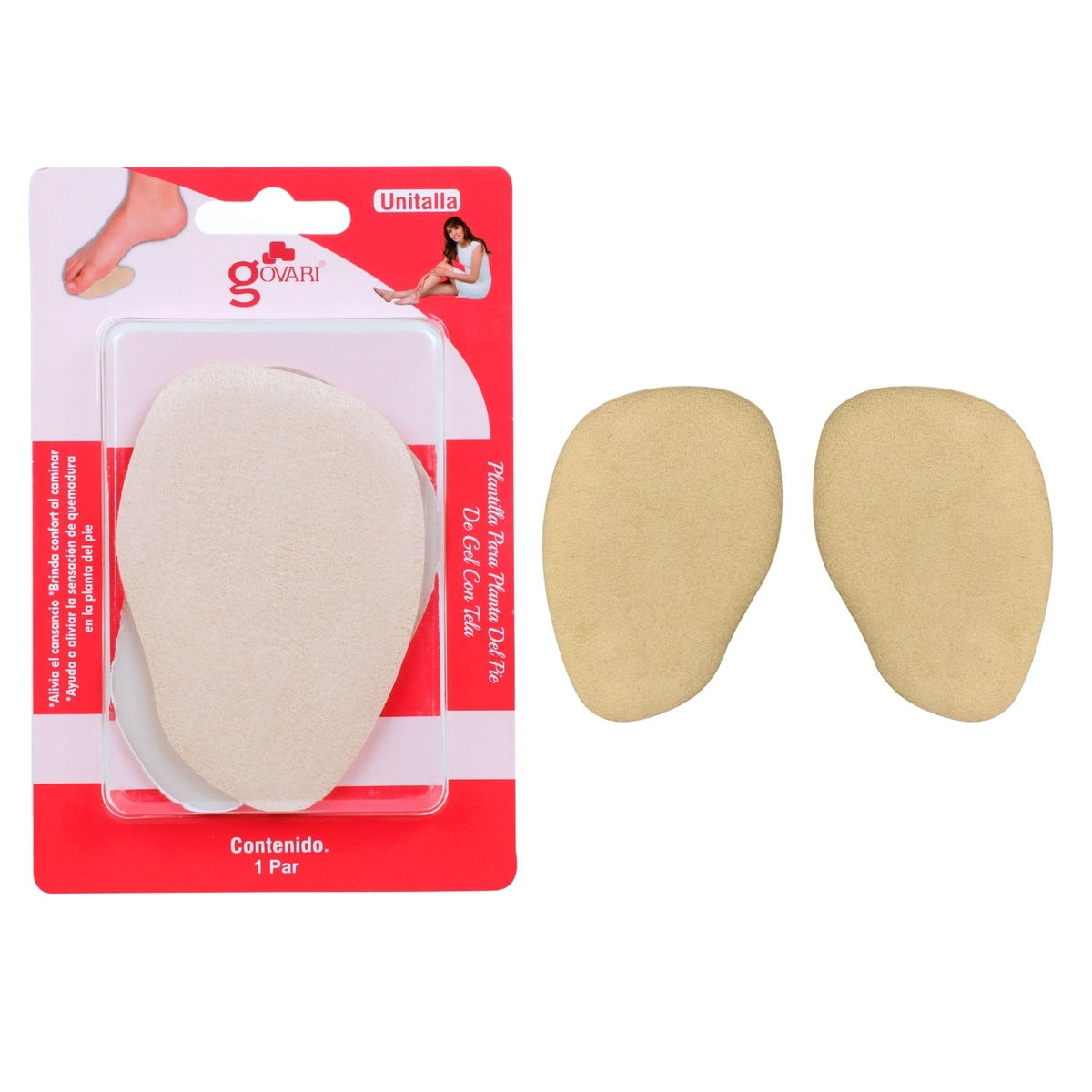 Almohadilla Metatarsal de Gel con Tela