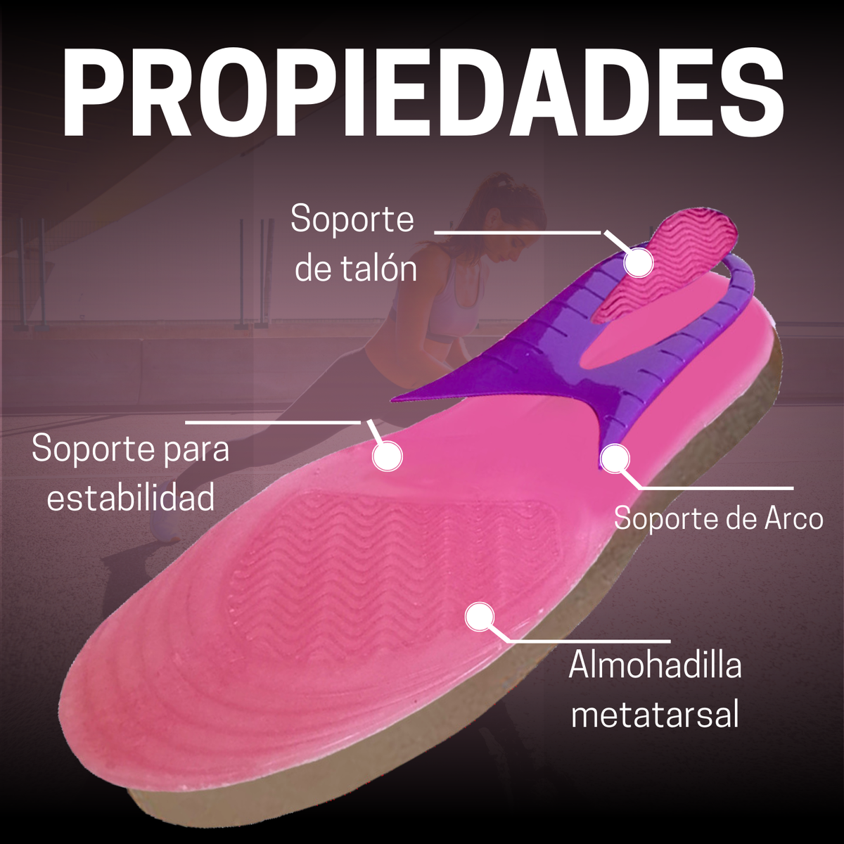 Plantilla De Gel para Mujer