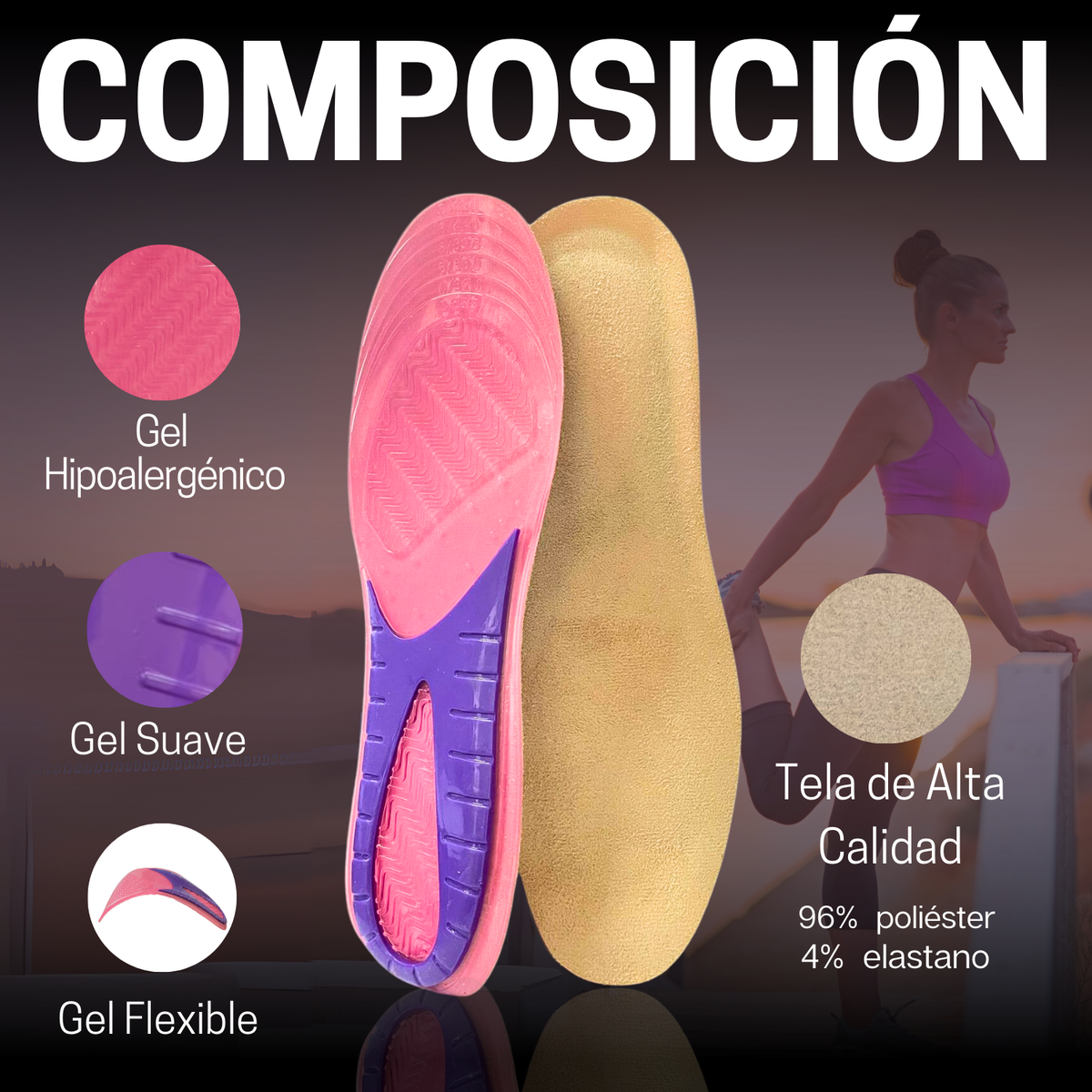 Plantilla De Gel para Mujer