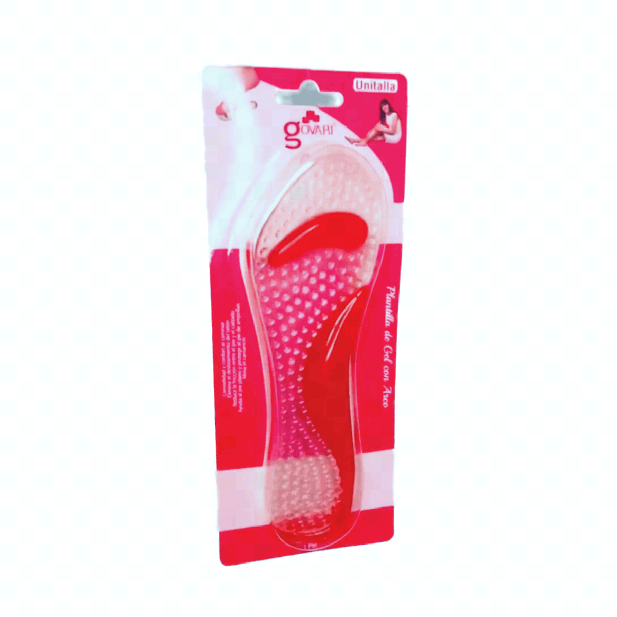 Plantilla de gel con arco y soporte metatarsal