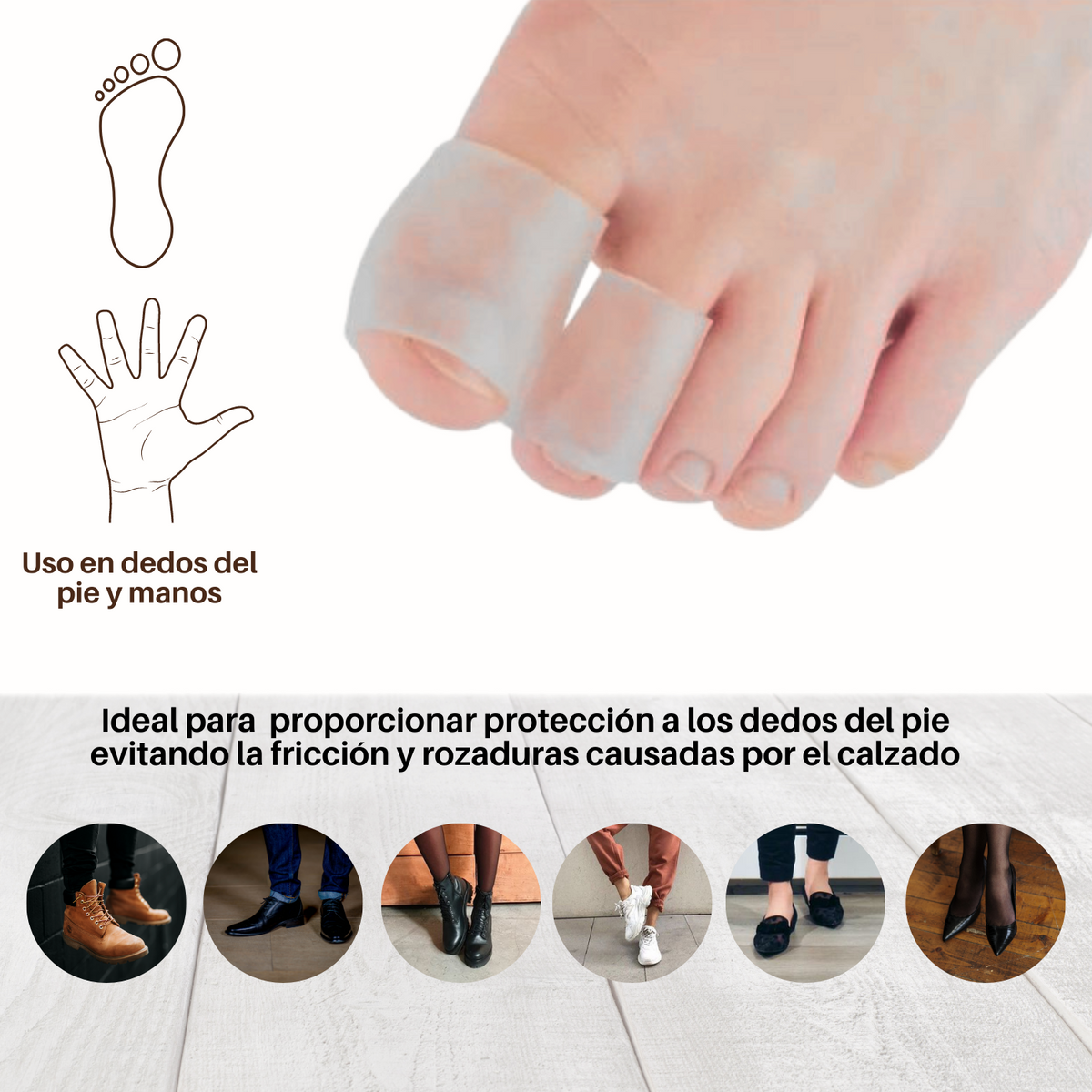 Kit Protector de Dedo en Tubo de Gel (3 Pares)