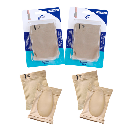 Kit Almohadilla con Arco de Gel  con Tela (2 pares)