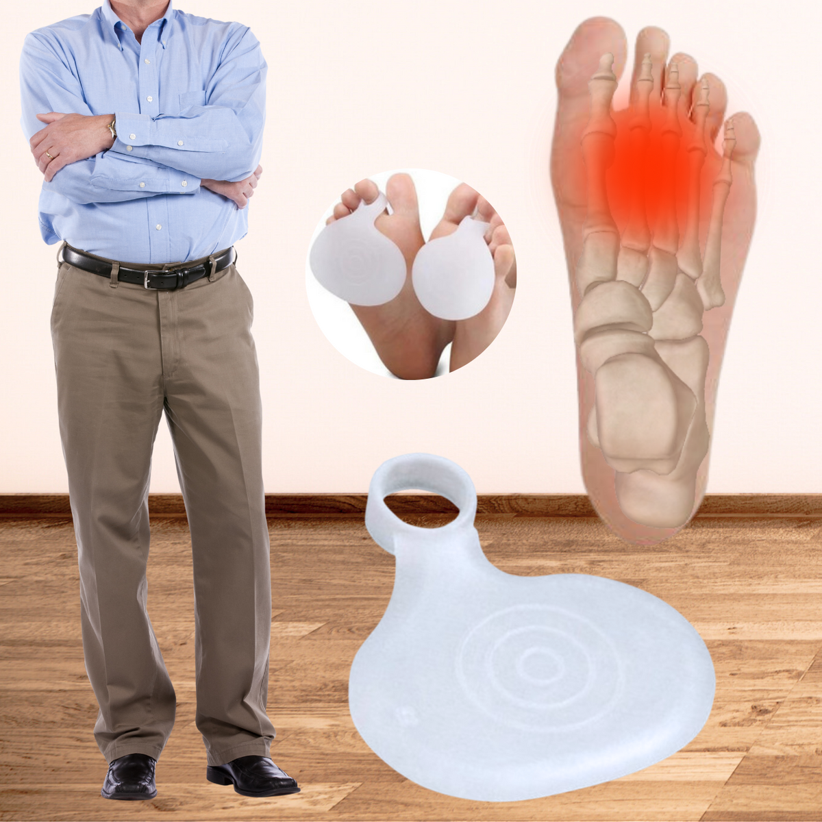 Almohadilla Metatarsal Con Aro De Gel