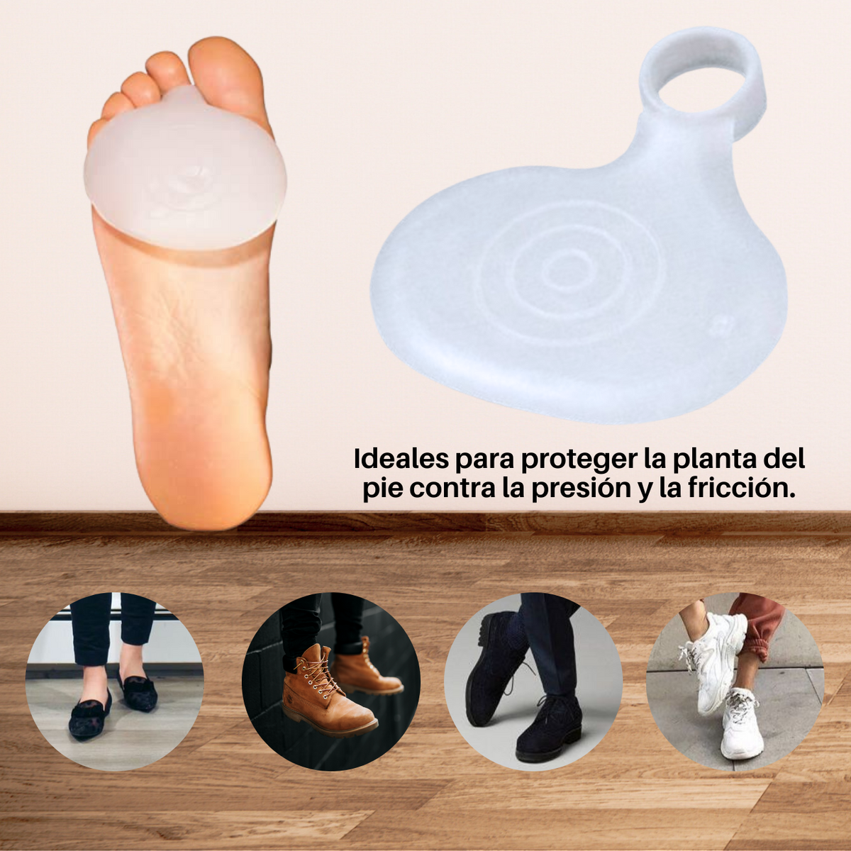Almohadilla Metatarsal Con Aro De Gel