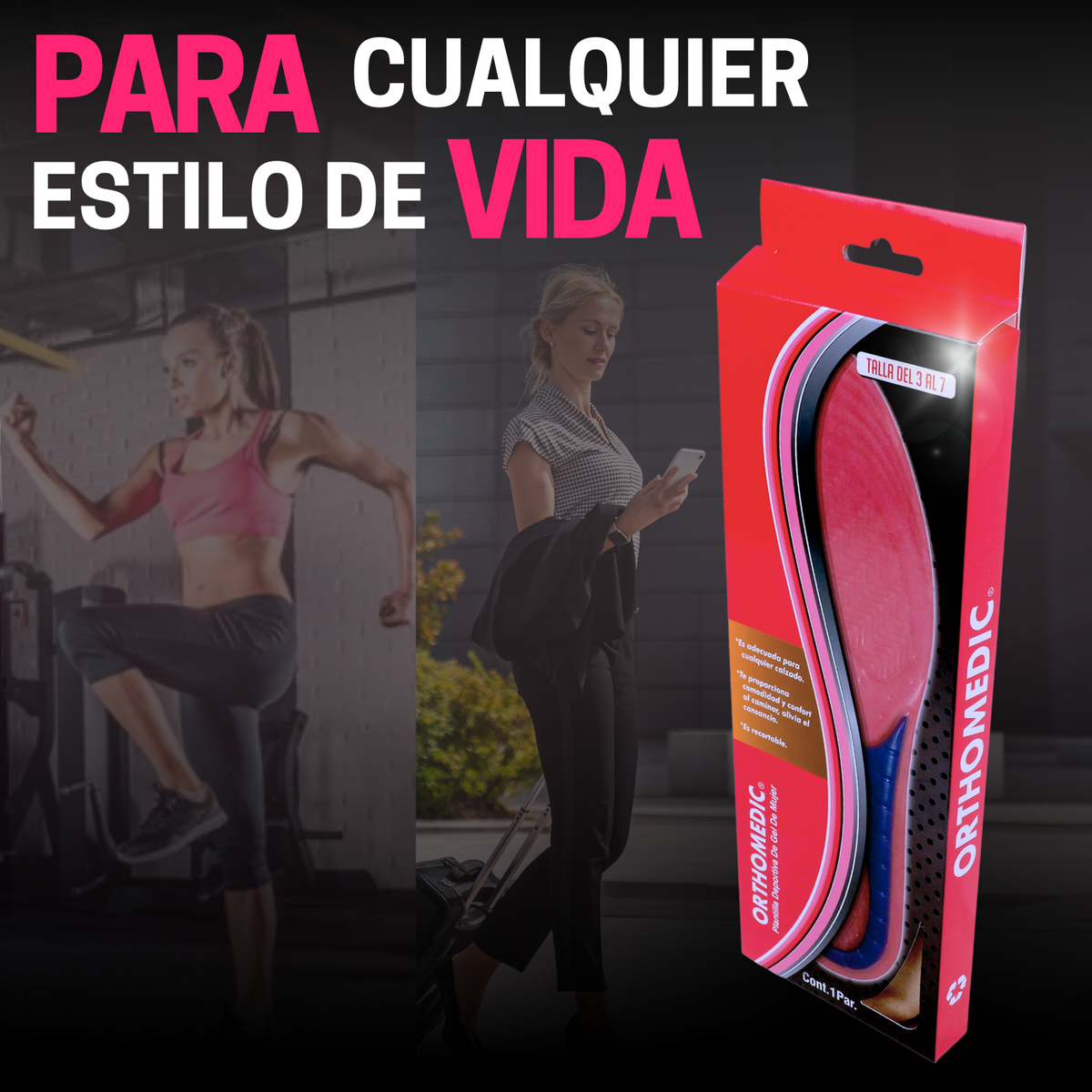 Plantilla De Gel para Mujer