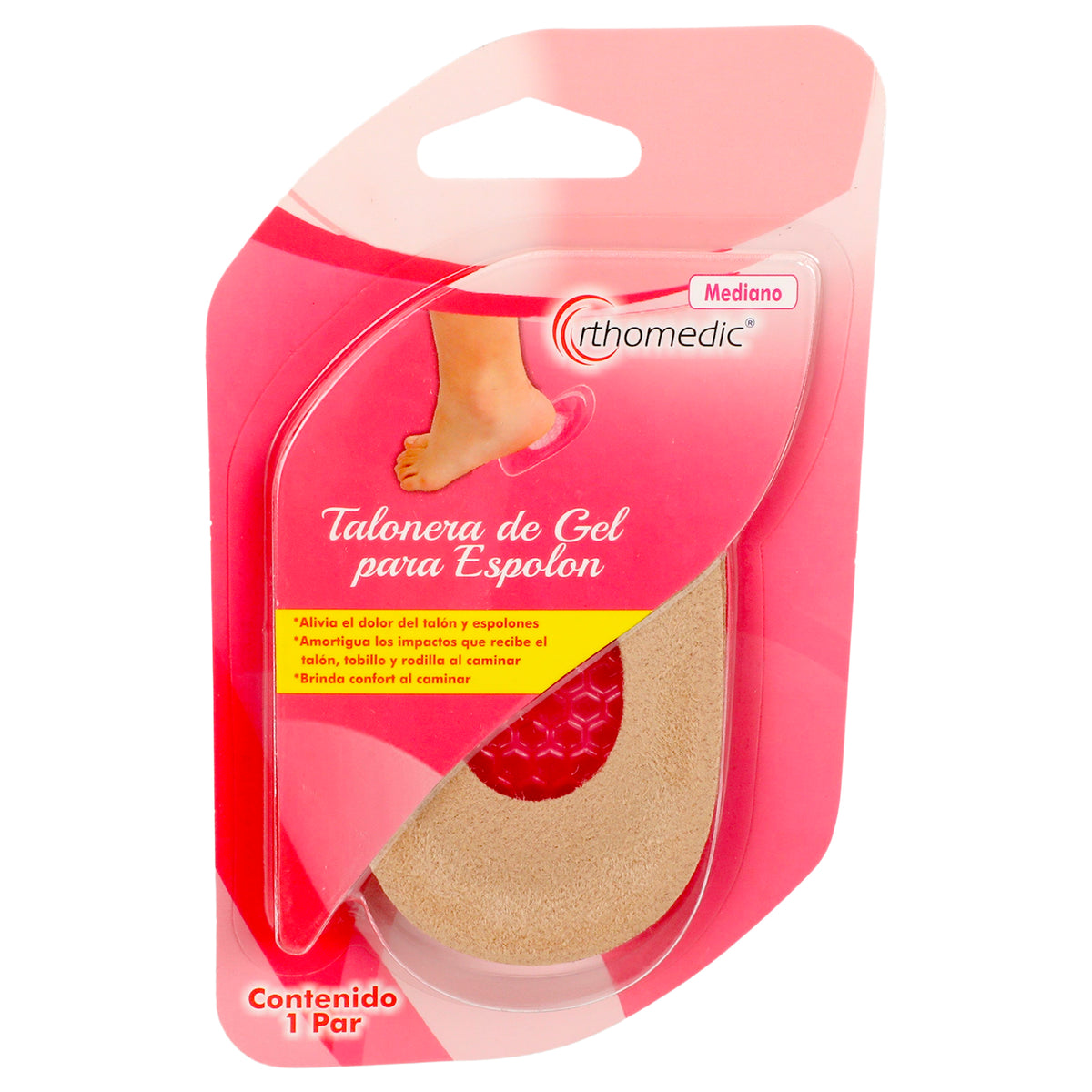 Kit Talonera De Gel Con Tela Para Espolón Talla Mediana (2 Pares)